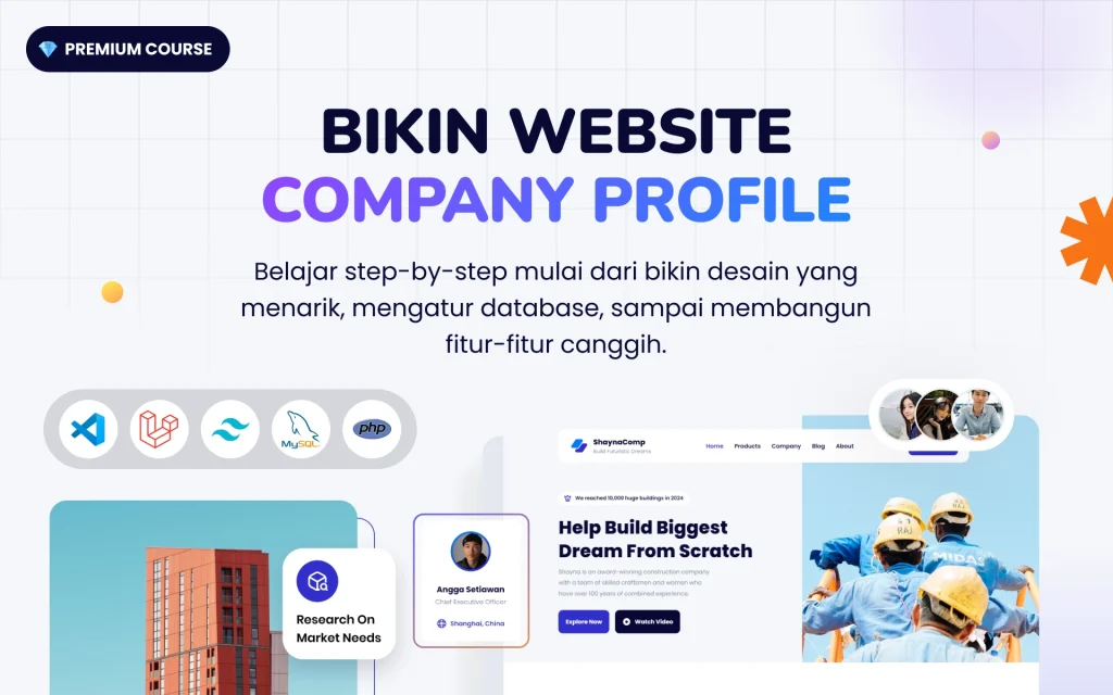 cara membuat website company profile