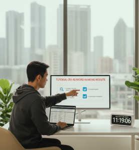 tutorial cek keyword ranking website