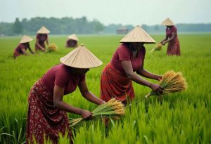 pengupas padi sistem rol