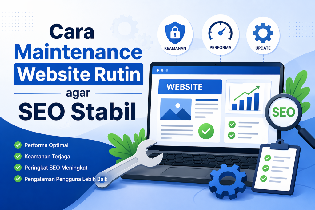 cara maintenance website rutin