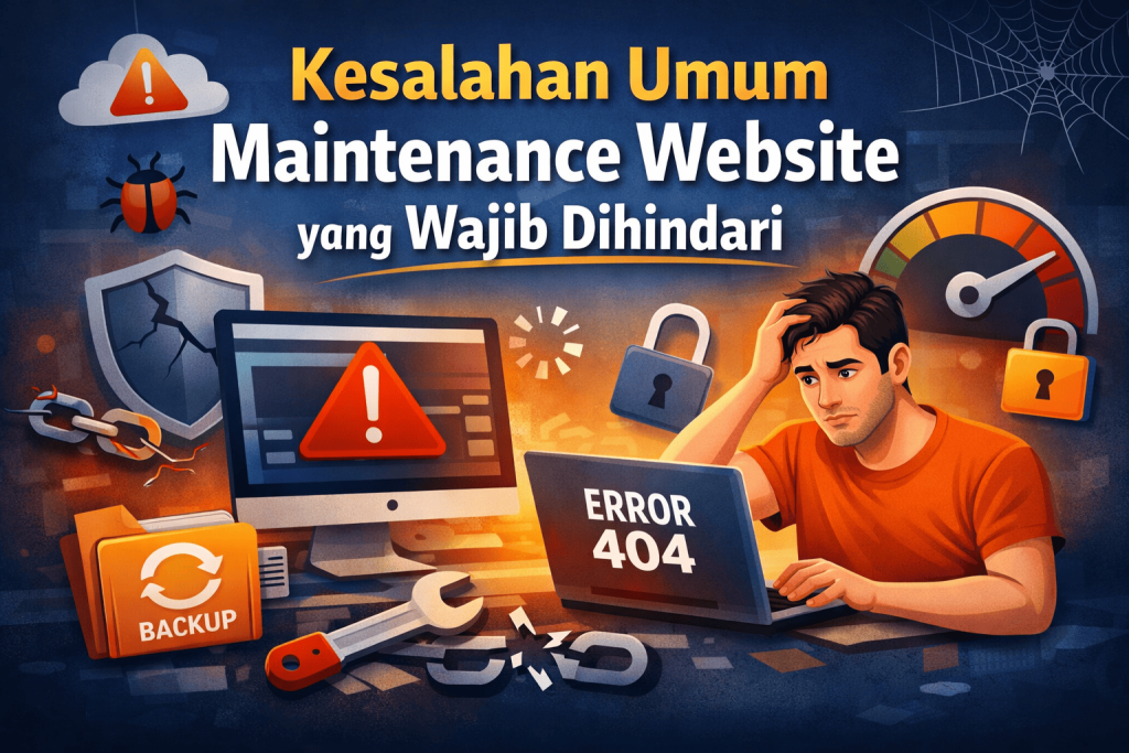 kesalahan umum maintenance website