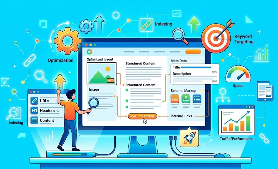 optimasi SEO on page landing