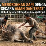 Cara Merobohkan Sapi dengan Tali Secara Aman dan Tepat
