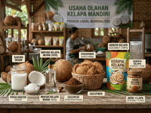 ide usaha olahan kelapa