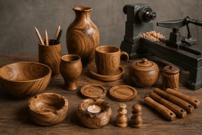 variasi produk kerajinan bubut kayu