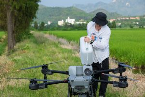 cara menggunakan drone sprayer